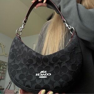 Coach Aria Shoulder Bag in Signature Denim